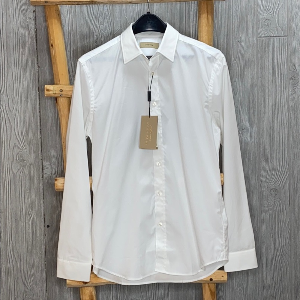Burberry Men's Uniform White Dress Shirt NWT